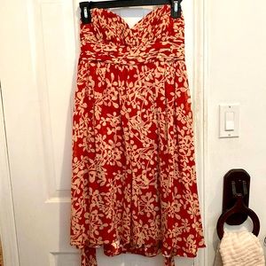 Donna Ricco Bustier Floral Mini